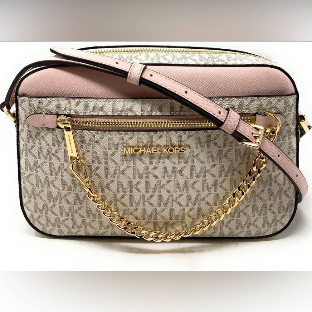 NWT Michael Kors Jet set travel large logo crossbody - Picture 3 of 12